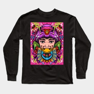 Woman psychedelic Long Sleeve T-Shirt